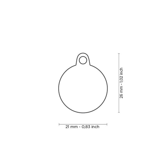 Medalha Basic Handmade P Círculo Lilás