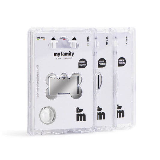 Medalha Basic Osso P Chrome Prata