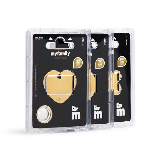 Medalha Basic Círculo XG  em alumínio Dourado