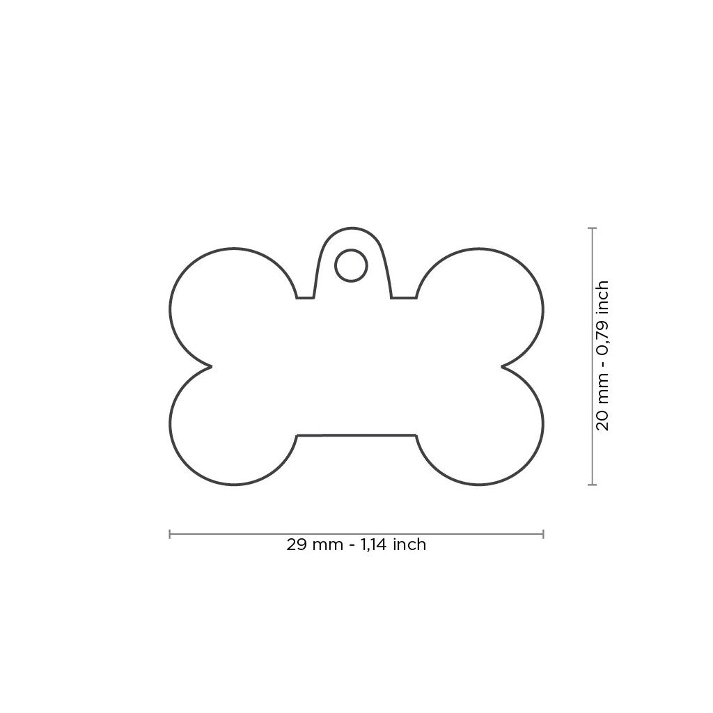 Medalha Basic Handmade P Osso  Azul Celeste