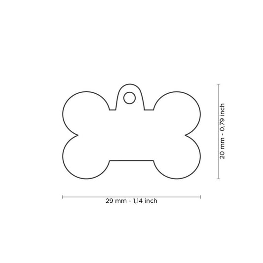 Medalha Basic Handmade P Osso  Azul Celeste