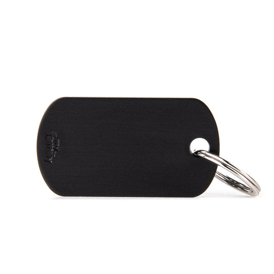 Medalha Basic Militar G Preta em Alumínio