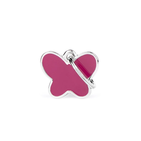 Medalha Charms Borboleta Rosa